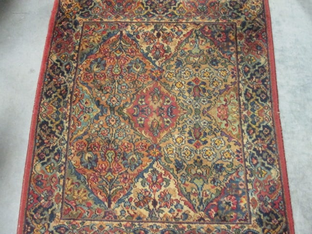 Karastan Panel Kirman Multicolor Wool Accent Rug - 3