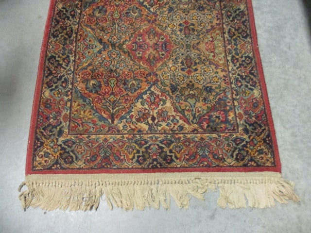 Karastan Panel Kirman Multicolor Wool Accent Rug - 4