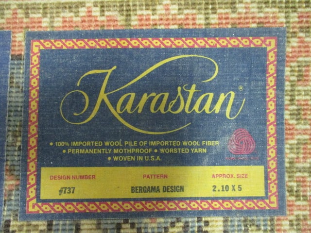 Karastan Bergama Design Wool Scatter Rug - 7