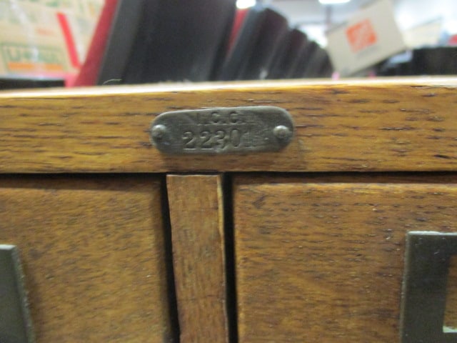 Old School House/Library Card Catalog Cabinet - 8