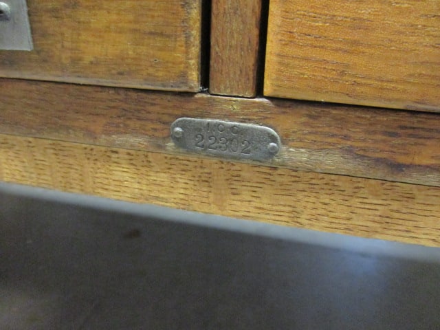 Old School House/Library Card Catalog Cabinet - 9