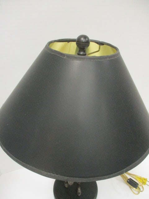 Bronzed 1930's Style Golfer Figural Accent Lamp - 4