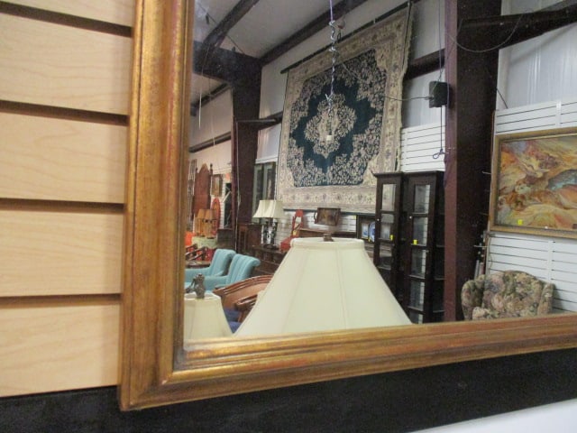 Vintage Italian Chelini Giovannini Neoclassical/Empire Revival Carved and Painted Wall Mirror with - 3