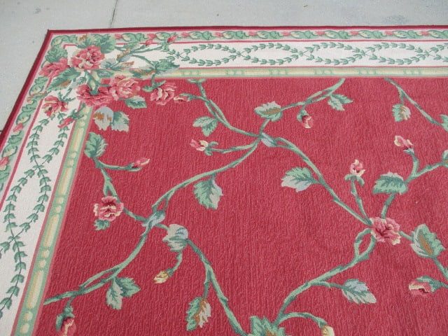 Lacey-Champion Carpets Hand Tufted Needlepoint Style 100% Wool Room Size Carpet/Rug - 2