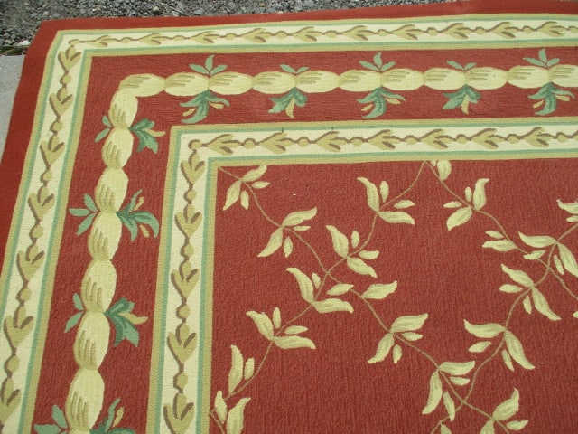 Lacey-Champion Carpets Hand Tufted Needlepoint Style 100% Wool Room Size Carpet/Rug - 2