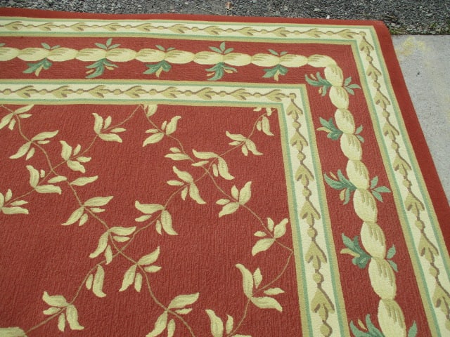 Lacey-Champion Carpets Hand Tufted Needlepoint Style 100% Wool Room Size Carpet/Rug - 4