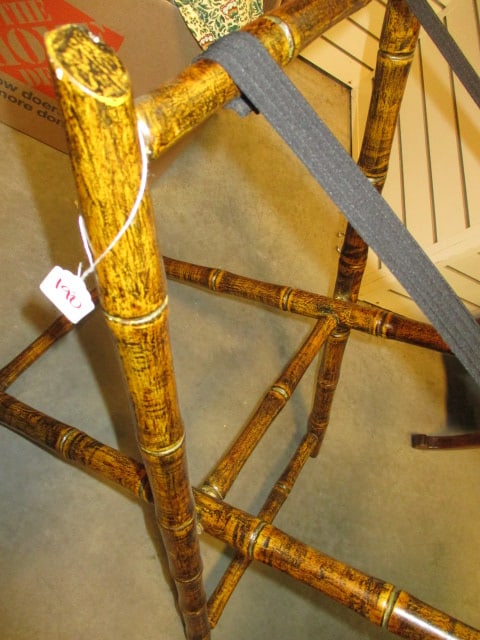 Faux Bamboo Folding Luggage Stand - 2