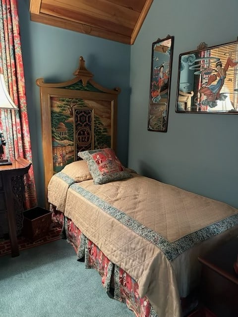 Orientalist Pagoda Style Crest Theatrical Handpainted Design Asian Landscape Scene Twin Headboard: With Custom Coordinating Bedding. Headboard Has Handpainted Pavillion Temple Scenes with Carved Polychrome Architectural Center Panel. Bedding Includes Feather Filled Throw Pillow, Bed Skirt,