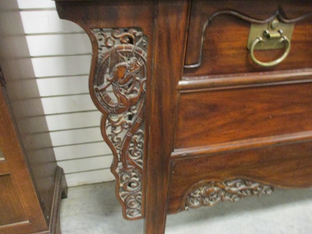 John Widdicomb Asian Chinoiserie Collection Carved Wood Sideboard - 2