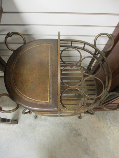 Bronzed Wrought Iron Tiered Cocktail Stand - 2