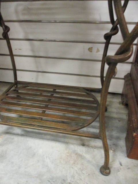 Bronzed Wrought Iron Tiered Cocktail Stand - 3