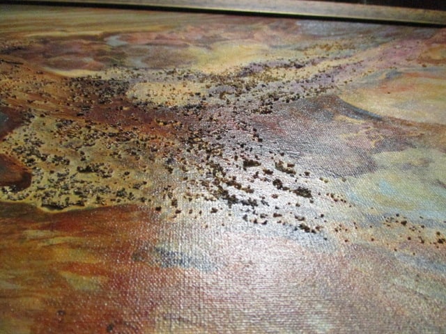 Betty Foy Sandere Artist Signed Earth Tone Abstract Canvas Painting with Textured Brushwork - 3