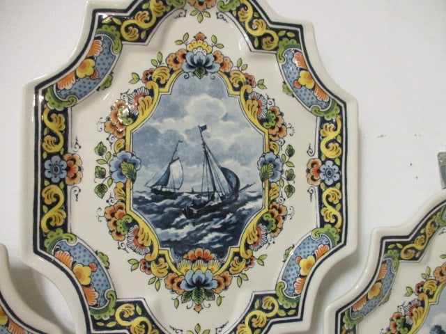 Four Vivaldi Series "The Four Seasons" Limited Edition Collector Delft Plaques - 4