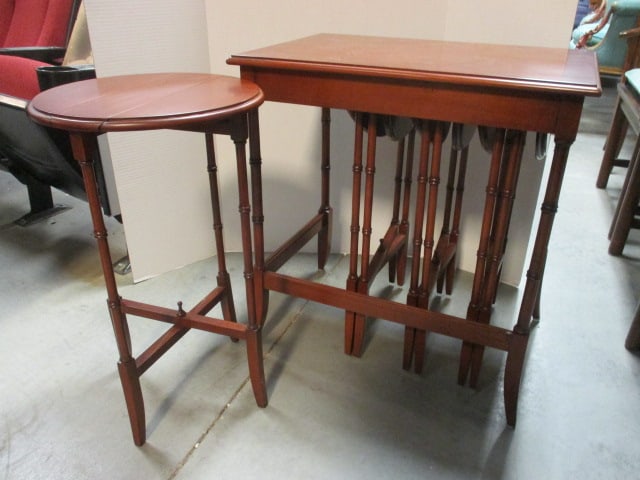 Mahogany Quartetto Nesting Table Set (1 of 12)
