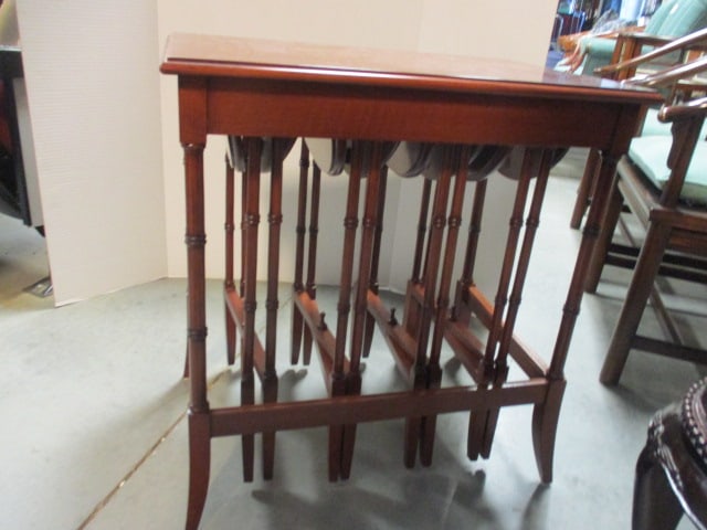 Mahogany Quartetto Nesting Table Set - 7