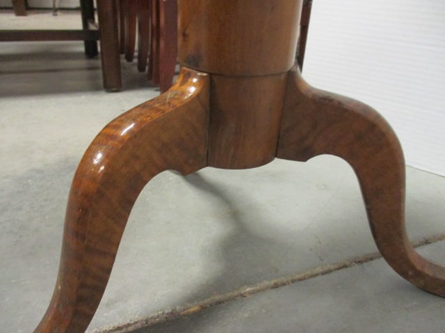 Antique Primitive Wooden Skein Winder/Yarn Reel on Turned Pedestal Base - 8