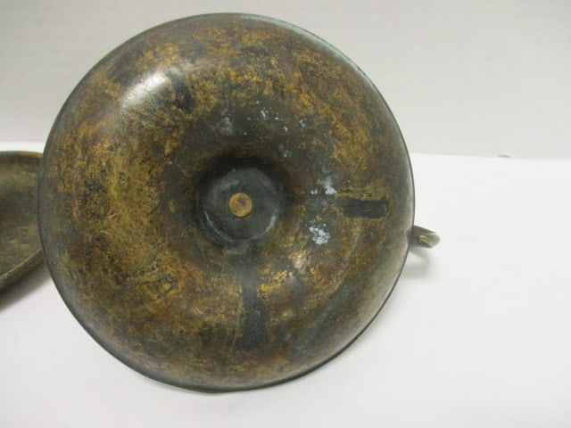 Pair of Bronzed Metal Chamber Candle Stick Holders - 4