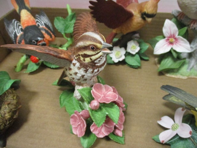Six Lenox Fine Porcelain Bird Figurines - 4