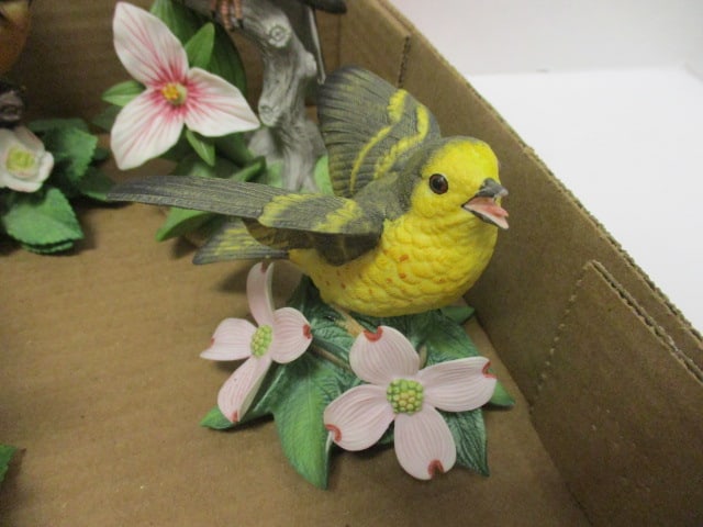Six Lenox Fine Porcelain Bird Figurines - 5