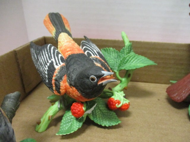 Six Lenox Fine Porcelain Bird Figurines - 6