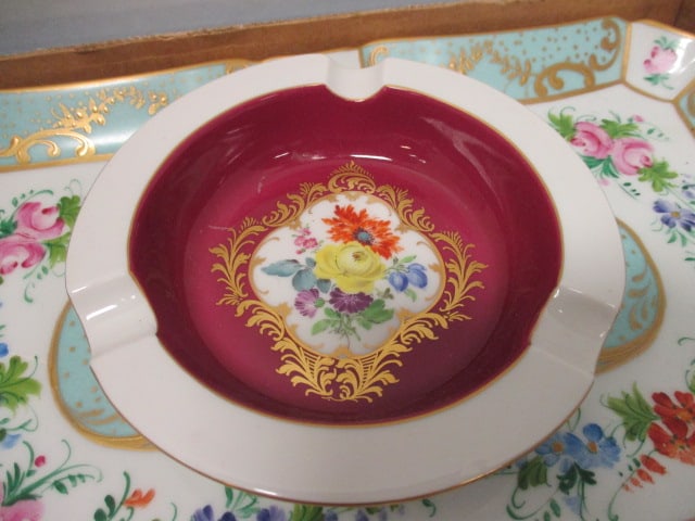 Vintage Handpainted Porcelain Wares - 5