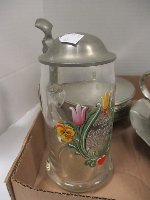Pewter Grouping-Tankard, Covered Dish, Sauce Boat, Bowl, Butter/Sauce Pan, Julep Cup, etc. - 3