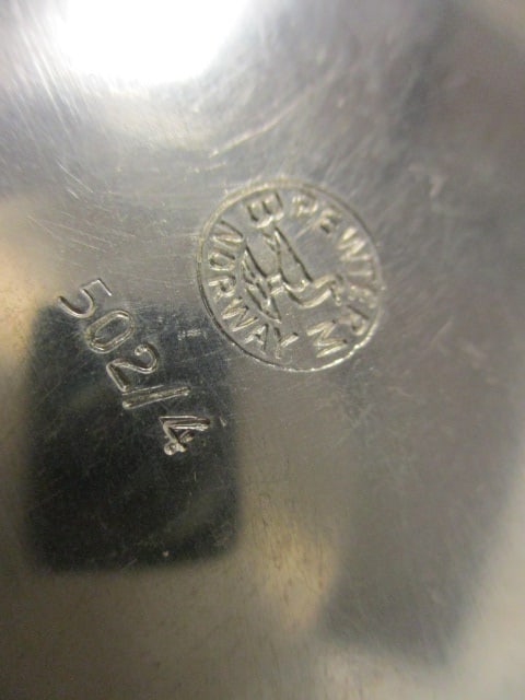 Pewter Pitchers and Creamer - 10