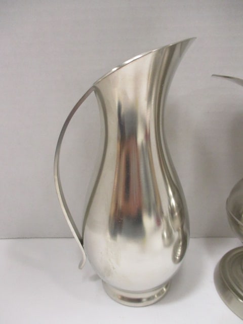 Pewter Pitchers and Creamer - 2