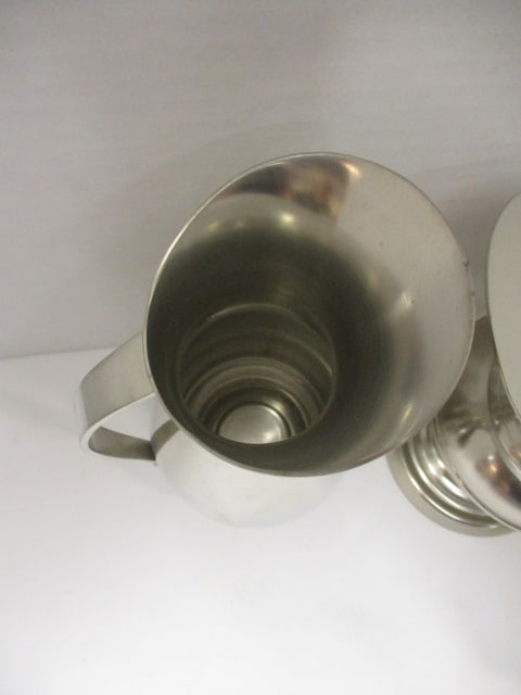 Pewter Pitchers and Creamer - 3
