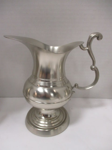 Pewter Pitchers and Creamer - 4