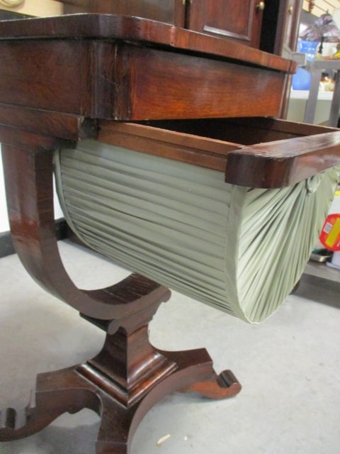 19th Century Regency Style Mahogany Sewing and Games Table - 14