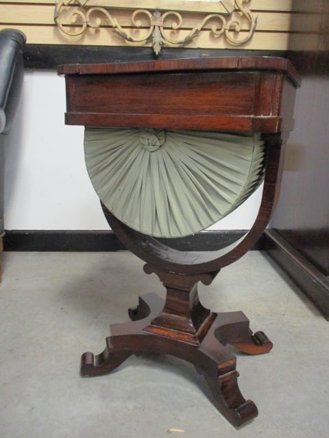 19th Century Regency Style Mahogany Sewing and Games Table - 5