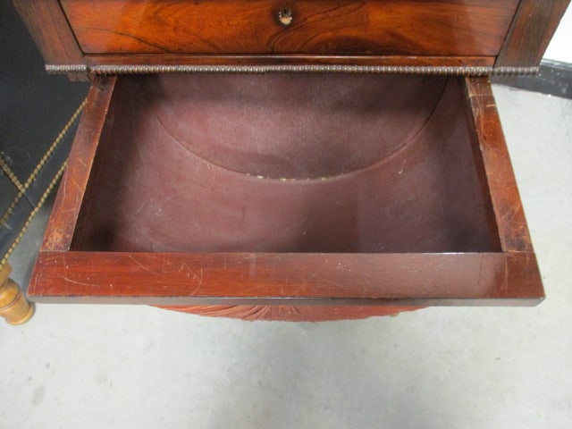 19th Century Regency Style Mahogany Sewing and Games Table - 15