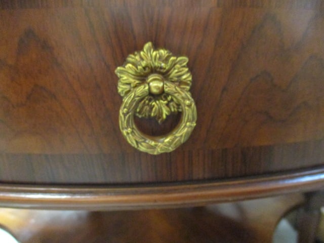 Maitland-Smith Neoclassical Regency Style Inlaid 3 Tier Foyer Center Table - 10