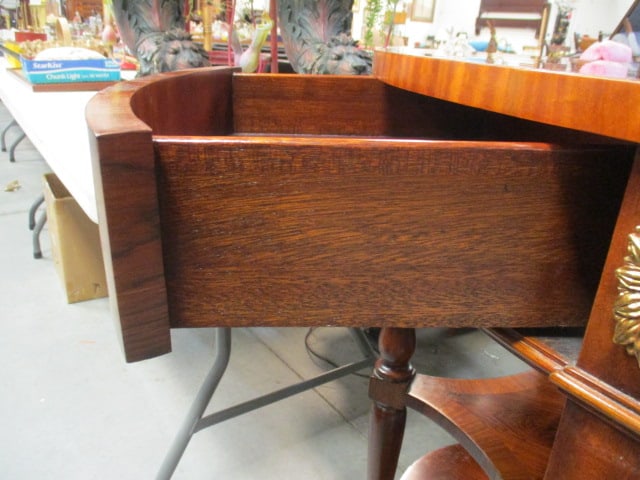 Maitland-Smith Neoclassical Regency Style Inlaid 3 Tier Foyer Center Table - 8