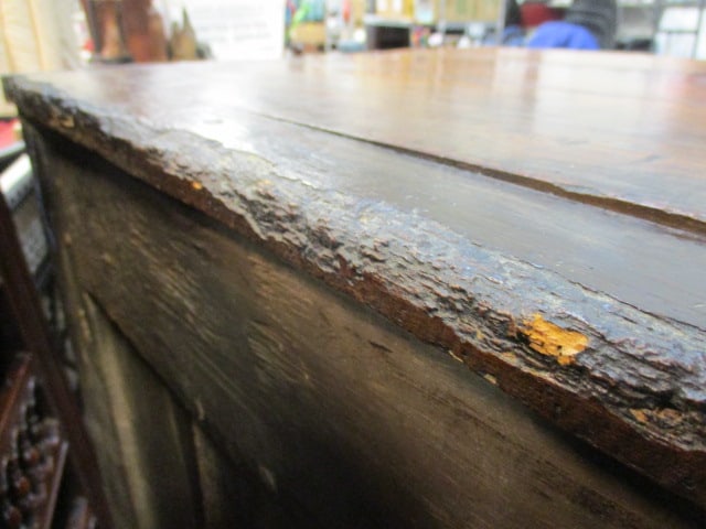 Impressive Antique Hand Carved/Hewn Welsh Dresser Cupboard - 16