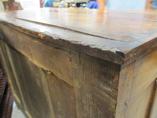 Impressive Antique Hand Carved/Hewn Welsh Dresser Cupboard - 17