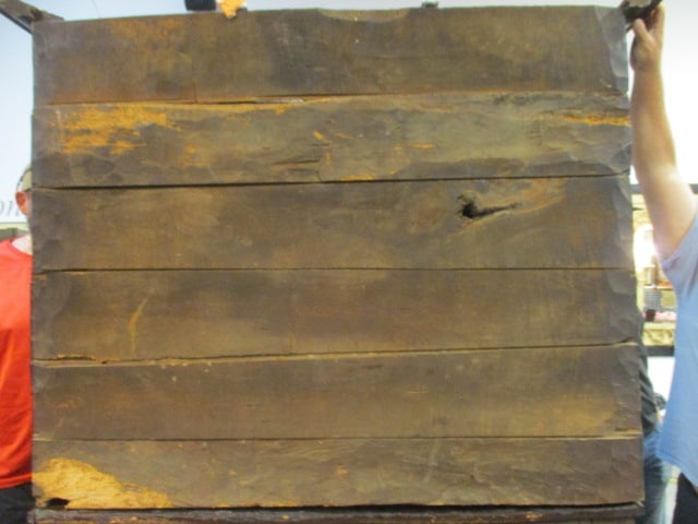 Impressive Antique Hand Carved/Hewn Welsh Dresser Cupboard - 7