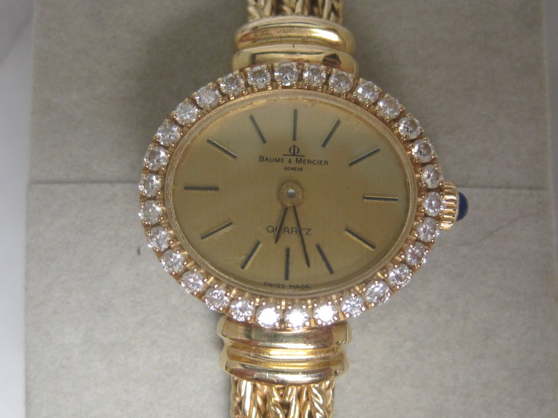 14k Gold Baume & Mercier Ladies Watch - 2