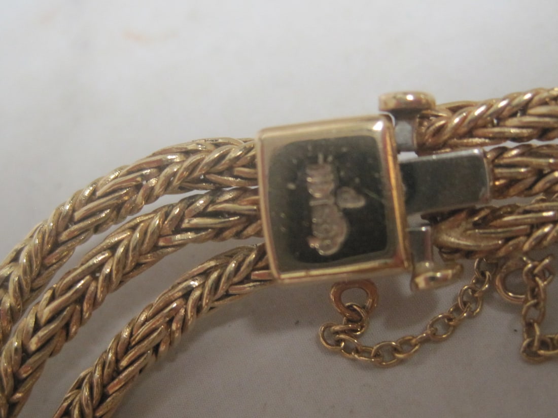 14k Gold Baume & Mercier Ladies Watch - 7