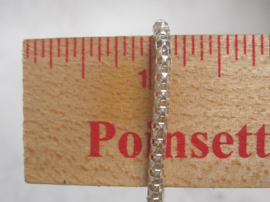 8" Sterling Silver Woven Mesh Link Bracelet - 4