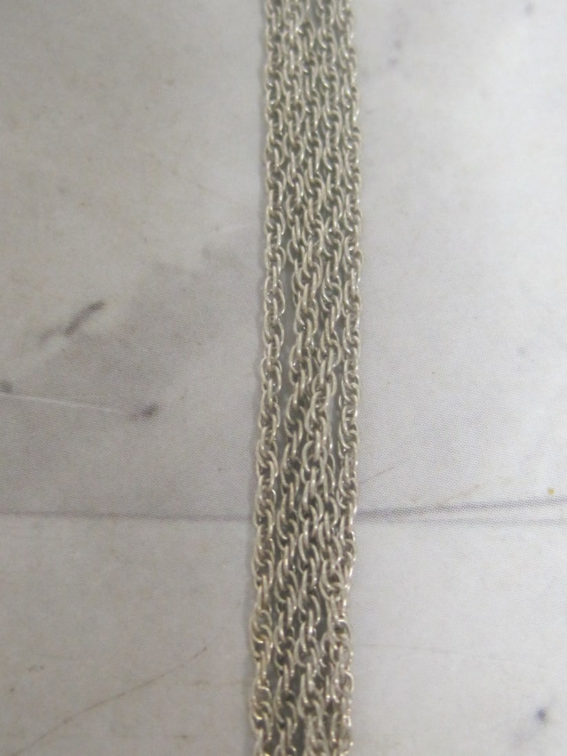 18" Sterling Silver 5 Strand Necklace - 2