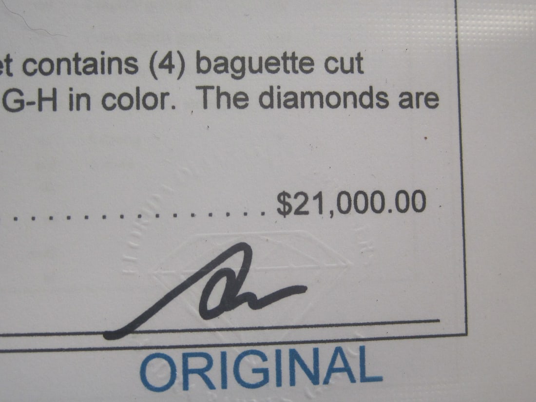 Platinum 1.52 Carat Diamond Wedding Set Ring & Band appraised at $21,000 - 11