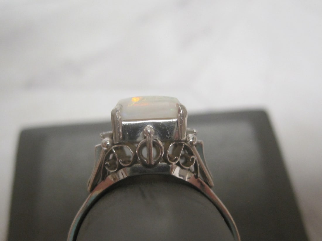Platinum Opal & Diamond Ring appraised at $2,450 - 4