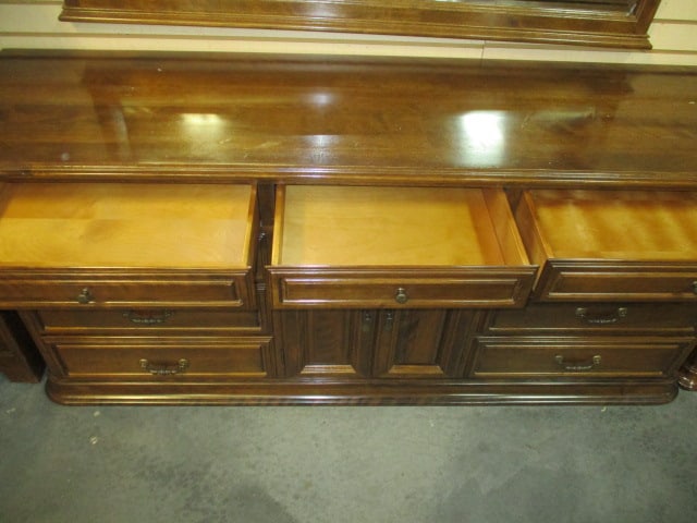 Ethan Allen 12 Drawer 2 Door Dresser w/mirror - 6