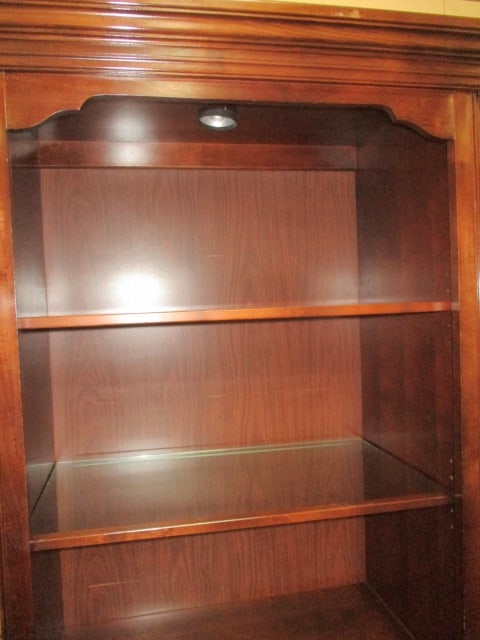 1 Drawer 2 door 3 Shelf Lighted Curio Cabinet - 2
