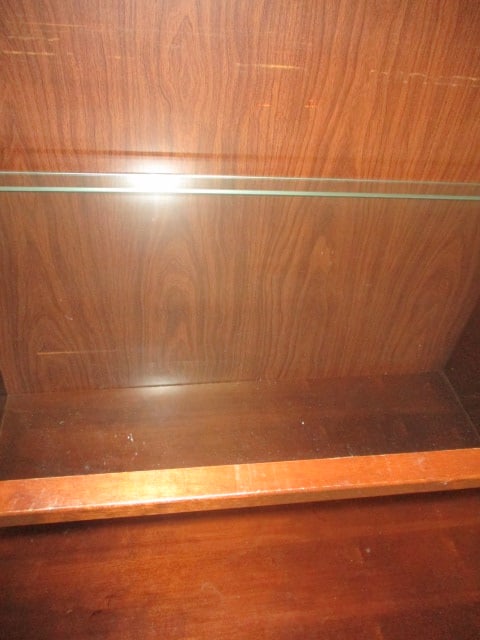 1 Drawer 2 door 3 Shelf Lighted Curio Cabinet - 4