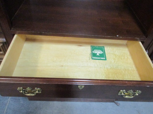 1 Drawer 2 door 3 Shelf Lighted Curio Cabinet - 5