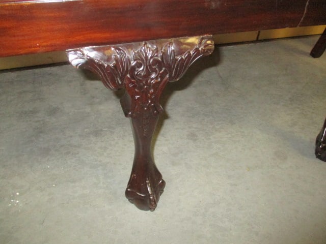 Chippendale Style Mahogany Triple Back Settee - 3