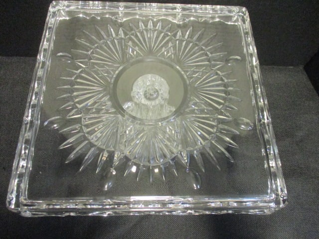 Crystal Square Pedestale Cake Stand - 2